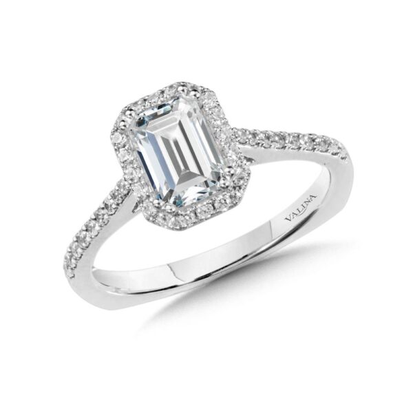 4QwGVrHg, Emerald Halo Engagement Ring,