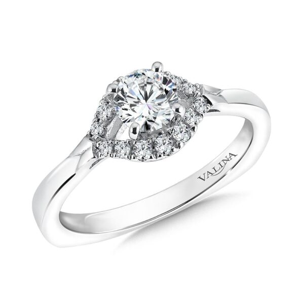 lJ46LTfd, Diamond Surround Engagement Ring,