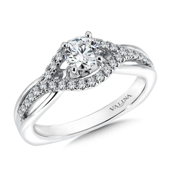 xcED2Afj, Split Rise Engagement Ring,